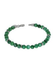 Bracciale Uomo Liujo MLJ495 in acciaio con Pietre Verdi