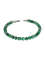 Bracciale Uomo Liujo MLJ495 in acciaio con Pietre Verdi