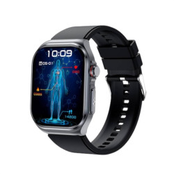Orologio Smartwatch Unisex Smarty SW082A in Silicone Nero Fitness Amoled