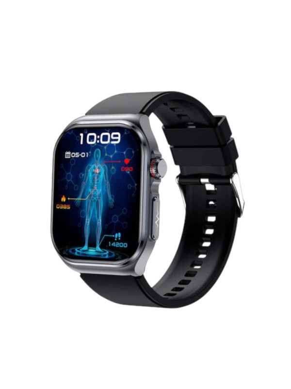 Orologio Smartwatch Unisex Smarty SW082A in Silicone Nero Fitness Amoled