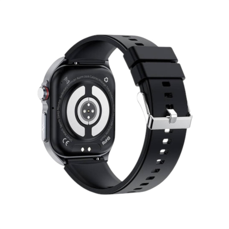 Orologio Smartwatch Unisex Smarty SW082A in Silicone Nero Fitness Amoled