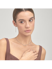 Collana Donna Brosway Symphonia BYM131 in Acciaio Silver con Cristalli