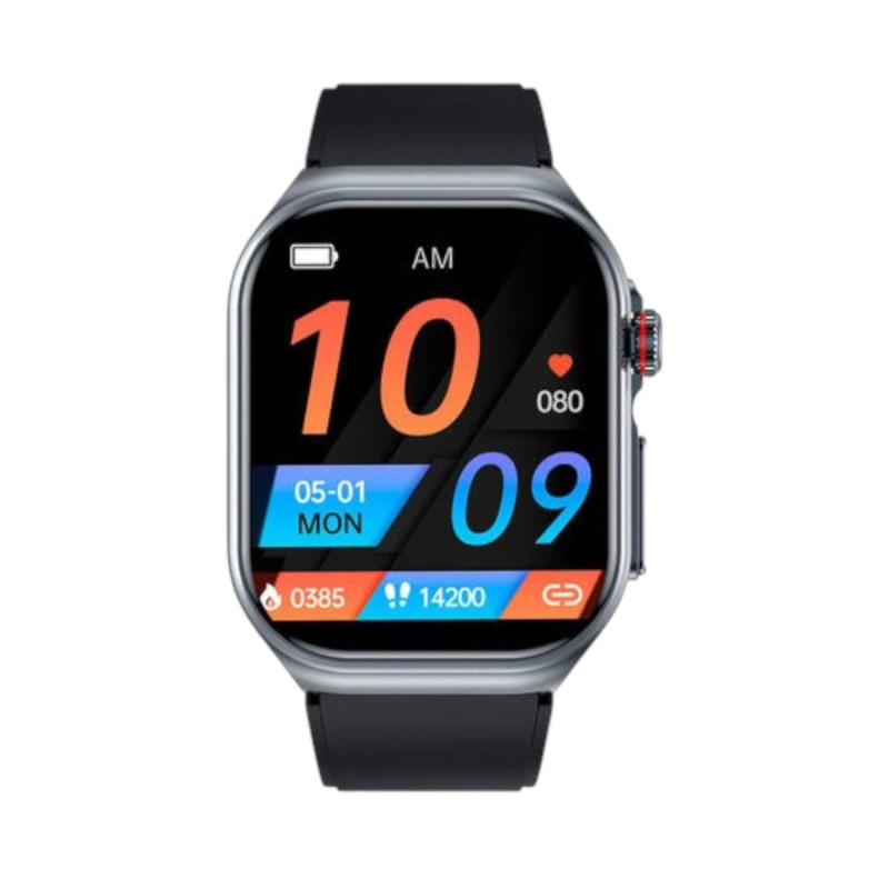 Orologio Smartwatch Unisex Smarty SW082A in Silicone Nero Fitness Amoled