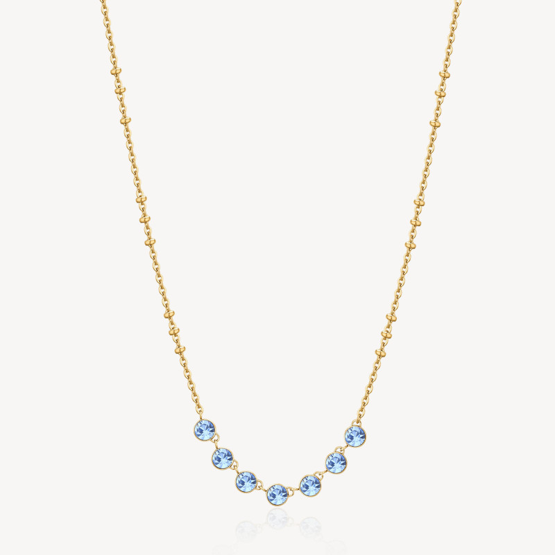 Collana Donna Brosway Symphonia BYM137 in Acciaio Pvd Oro con Cristalli Azzurri Collana Donna Brosway Symphonia BYM137 in Acciaio Pvd Oro con Cristalli Azzurri