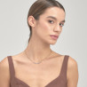 Collana Donna Brosway Symphonia BYM137 in Acciaio Pvd Oro con Cristalli Azzurri