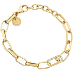 Bracelet Woman LIU JO LJ1799 Chain Color Yellow Gold with Zircons