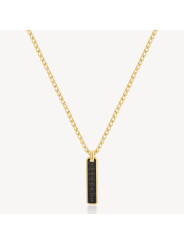 Collana Uomo Brosway Ink BIK112 in Acciaio Pvd Oro con Pendente