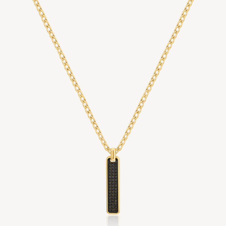 Collana Uomo Brosway Ink BIK112 in Acciaio Pvd Oro con Pendente