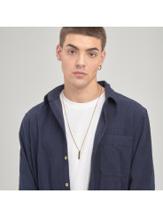 Collana Uomo Brosway Ink BIK112 in Acciaio Pvd Oro con Pendente