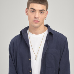 Collana Uomo Brosway Ink BIK112 in Acciaio Pvd Oro con Pendente