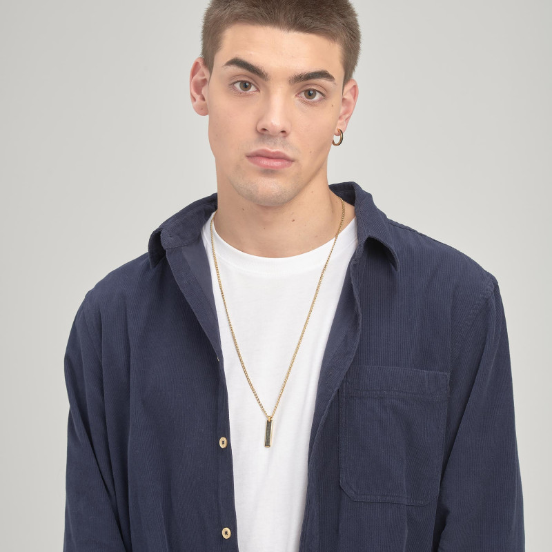 Collana Uomo Brosway Ink BIK112 in Acciaio Pvd Oro con Pendente