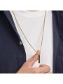 Collana Uomo Brosway Ink BIK112 in Acciaio Pvd Oro con Pendente