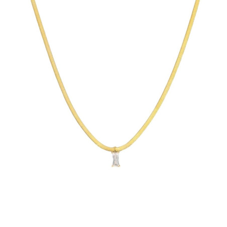 Collana Donna Marlù 31CN0001G-W Snacke in Acciaio Pvd Oro Con Cristallo