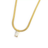 Collana Donna Marlù 31CN0001G-W Snacke in Acciaio Pvd Oro Con Cristallo
