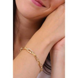 Bracciale Donna LIU JO LJ1799 Catenina Colore Oro Giallo con Zirconi
