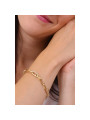 Bracelet Woman LIU JO LJ1799 Chain Color Yellow Gold with Zircons