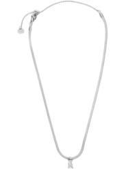 Collana Donna Marlù Sparkles 31CN0001-W in Acciaio Silver Snake con Zircone Bianco