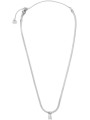 Collana Donna Marlù Sparkles 31CN0001-W in Acciaio Silver Snake con Zircone Bianco