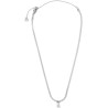 Collana Donna Marlù Sparkles 31CN0001-W in Acciaio Silver Snake con Zircone Bianco