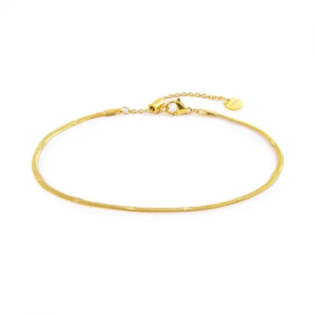 Cavigliera Donna Marlù 20cv081g Snake Acciaio Oro