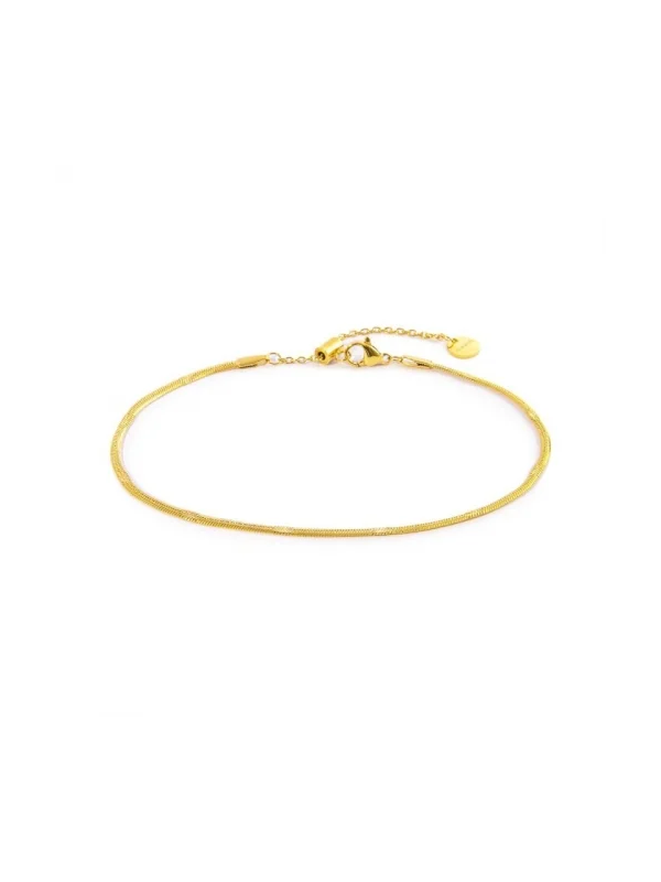 Cavigliera Donna Marlù 20cv081g Snake Acciaio Oro