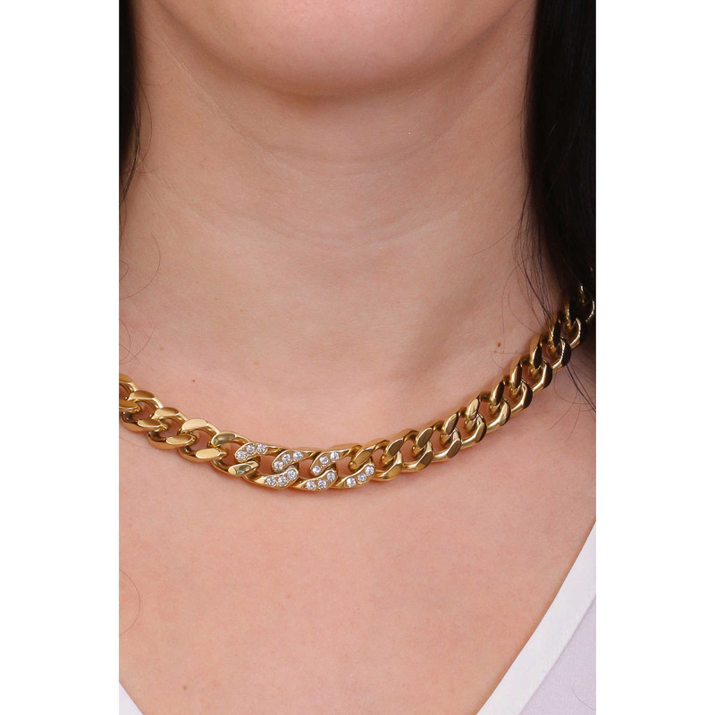 Liu Jo LJ1815 Woman Necklace Chain in Yellow Gold Color