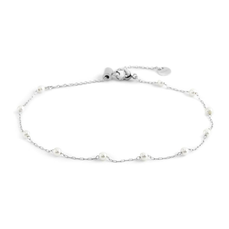 Cavigliera Marlù Donna 20CV045-W in Acciaio Silver con Perle Cavigliera Marlù Donna 20CV045-W in Acciaio Silver con Perle