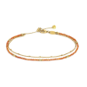 Cavigliera Donna Marlù 20CV089G-H doppia catena Pvd Oro e Arancio