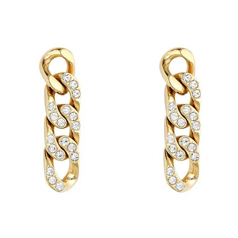 Orecchini Donna LIU JO LJ1818 a Catena Colore Oro con Zirconi Orecchini Donna LIU JO LJ1818 a Catena Colore Oro con Zirconi