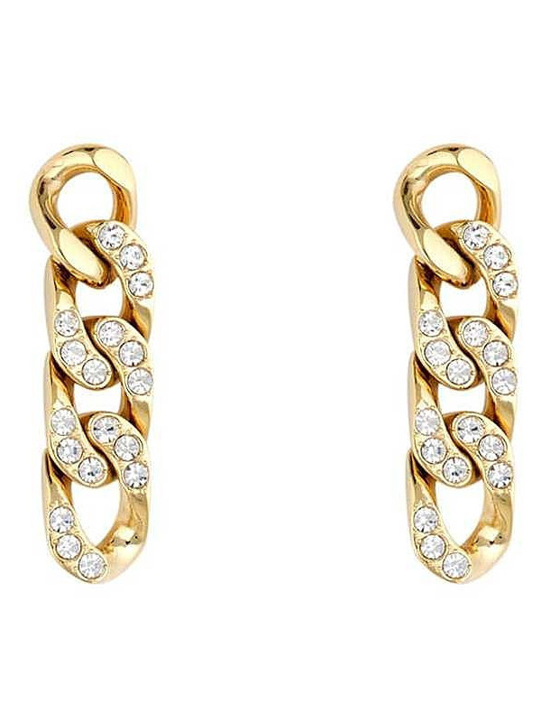 Orecchini Donna LIU JO LJ1818 a Catena Colore Oro con Zirconi