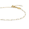 Cavigliera Donna Marlù 20CV091G-W catena con perle ovali e a sfera
