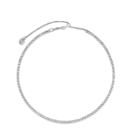 Collana Donna Liujo LJ2475 in Acciaio 3161l Silver con Zirconi Cubici Bianchi