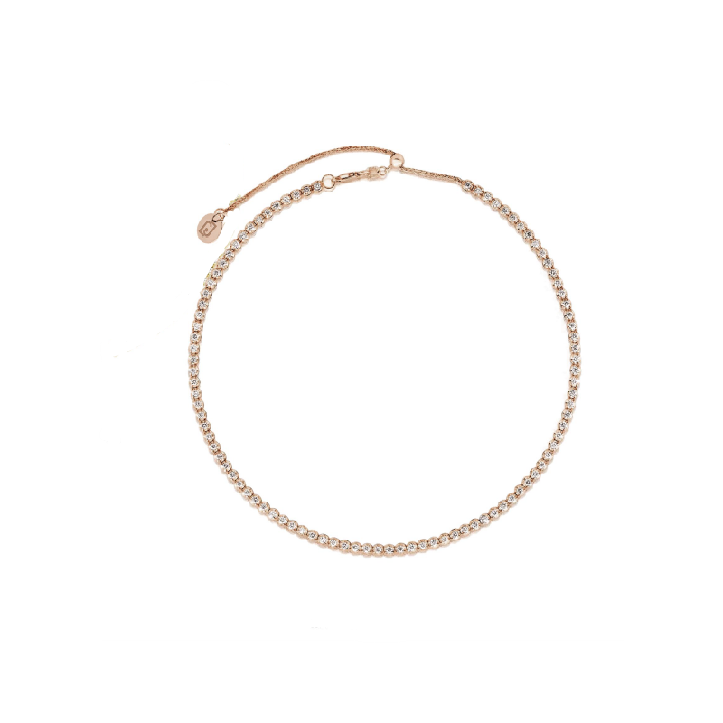 Collana Donna Liujo LJ2477 in Acciaio 3161l Pvd Oro Rosa con Zirconi Cubici Bianchi Collana Donna Liujo LJ2477 in Acciaio 3161l Pvd Oro Rosa con Zirconi Cubici Bianchi
