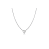 Collana Donna Liujo LJ2527 in Acciaio 3161l Silver con Cuore Centrale e Cristalli Bianchi