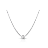 Collana Donna Liujo LJ2529 in Acciaio 3161l Silver con Ciondolo Cerchio e Cristalli