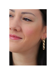 Orecchini Donna LIU JO LJ1818 a Catena Colore Oro con Zirconi