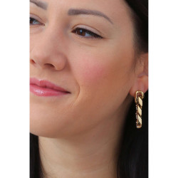Orecchini Donna LIU JO LJ1818 a Catena Colore Oro con Zirconi