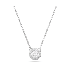 Collana Donna Liujo LJ2504 in Acciaio 3161l Silver con Ciondolo centrale e Zirconi
