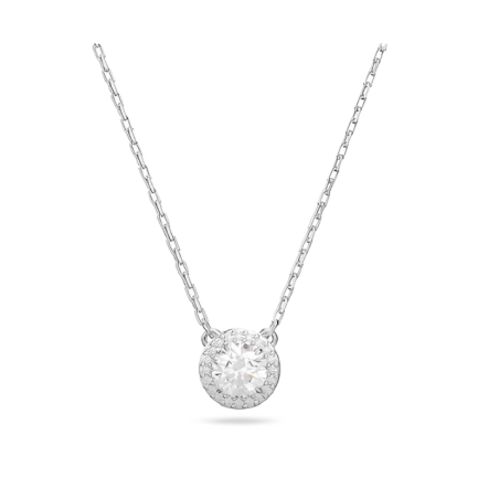 Collana Donna Liujo LJ2504 in Acciaio 3161l Silver con Ciondolo centrale e Zirconi