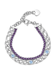 Bracciale Da Donna Tennis Brosway BEI069 in Acciaio con Zirconi Viola