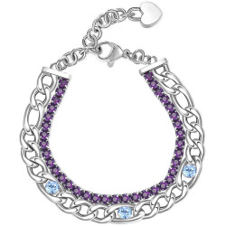 Bracciale Da Donna Tennis Brosway BEI069 in Acciaio con Zirconi Viola
