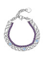 Bracciale Da Donna Tennis Brosway BEI069 in Acciaio con Zirconi Viola