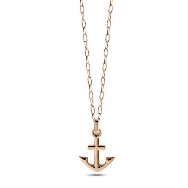 Collana Uomo Liu Jo Acciaio Rosè Lucido Ancora MLJ436 Collana Uomo Liu Jo Acciaio Rosè Lucido Ancora MLJ436