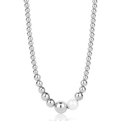 Collana Donna Brosway Perfect BPC01 in Acciaio Silver e Perla di Conchiglia