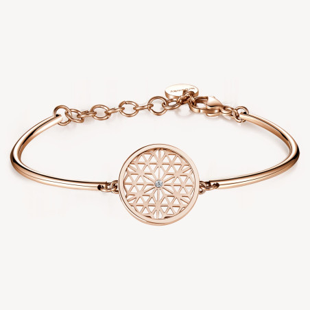 Bracciale da Donna Chakra Brosway BHK57 Fiore Della Vita In Acciaio Oro Rosa