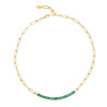 copy of Collana Donna Marlù 33CN0014-V Vision Catena in Acciaio Silver Centrale Zirconi Verdi