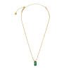 Collana Donna Marlù 33CN0017G-V Vision in Acciaio Oro Catena Snake Zircone Verde