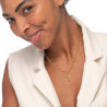 Collana Donna Marlù 33CN0019G-V in Acciaio Oro Doppio Filo con Serpente