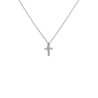 Collana Donna Marlù 31CN0005-W Croce Pendente in Acciaio Silver e ZIrconi