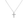 Collana Donna Marlù 31CN0006-W Croce Pendente in Acciaio Silver e ZIrconi